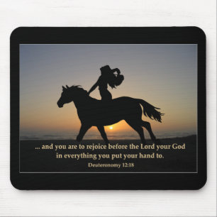 Solnedgångritt Mousepad Musmatta