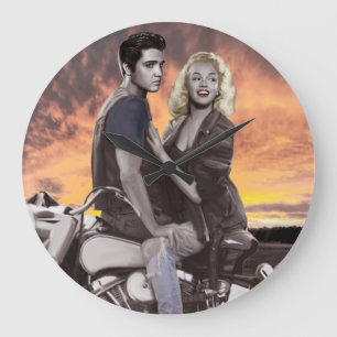 Solnedgångritt Stor Klocka