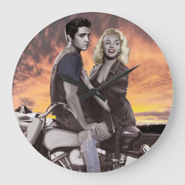 Solnedgångritt Stor Klocka (Framsida)