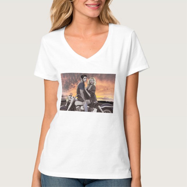 Solnedgångritt T Shirt (Framsida)