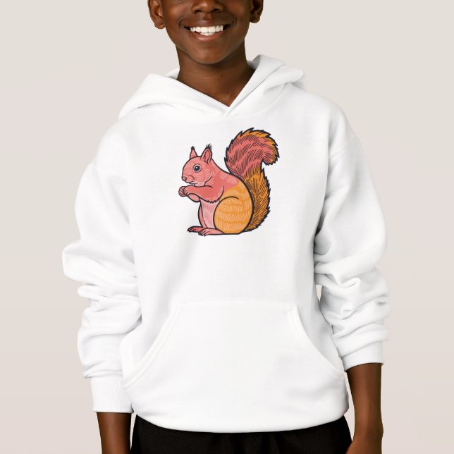 Solnedgångs ekorre  t shirt (Framsida)