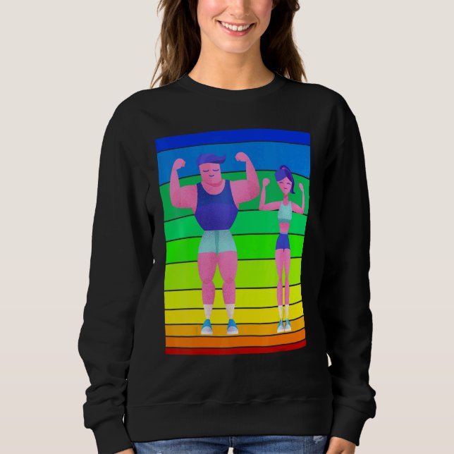 Solnedgångs Fitnesspar T Shirt (Framsida)