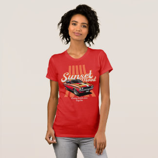 Solnedgångs Mood Orange Estetisk T-Shirt
