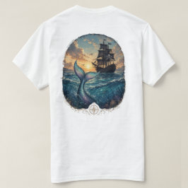 Solnedgångs Siren & Skugga T Shirt