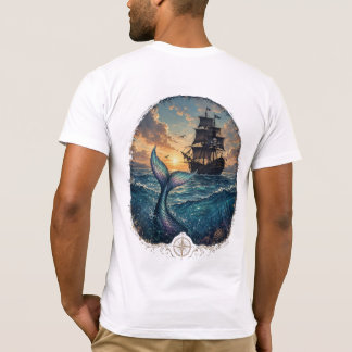 Solnedgångs Siren & Skugga T Shirt