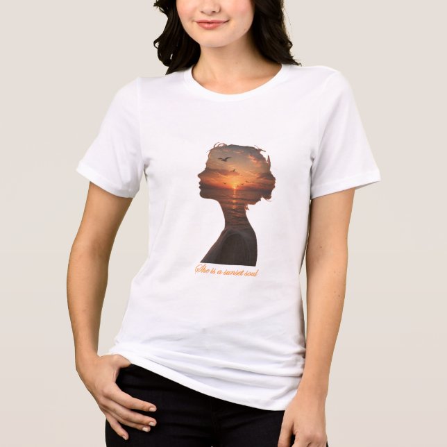 Solnedgångs Själ T Shirt (Framsida)