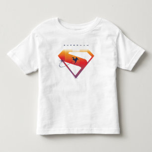 Solnedgångs Soar Superman Sköld T Shirt