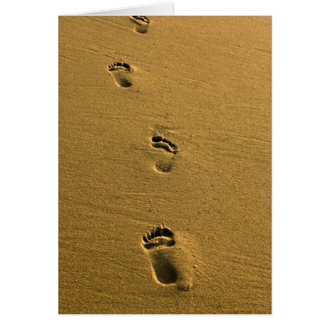 SolnedgångSand Hälsningskort (Framsidan)