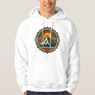 Solnedgångsberg Landskaps Hoodie – Naturinspirerad