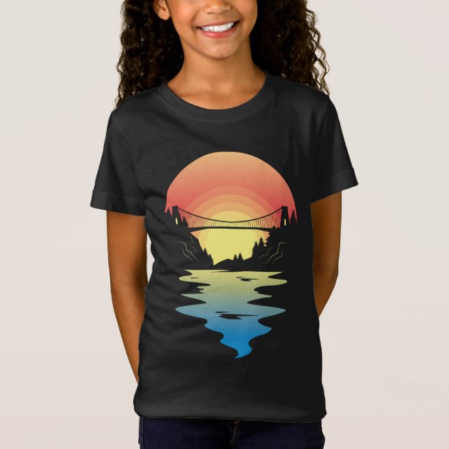 Solnedgångsbron T Shirt (Framsida)