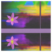 Solnedgångsduk i rosa tusenskönor