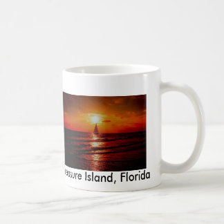 solnedgångsegelbåt, skattö, Florida Kaffemugg