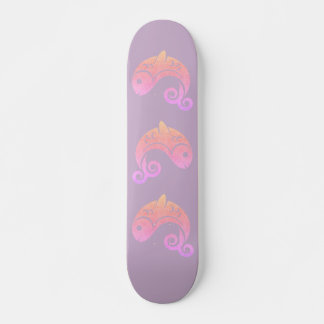 solnedgångsfisk mini skateboard bräda 18,5 cm