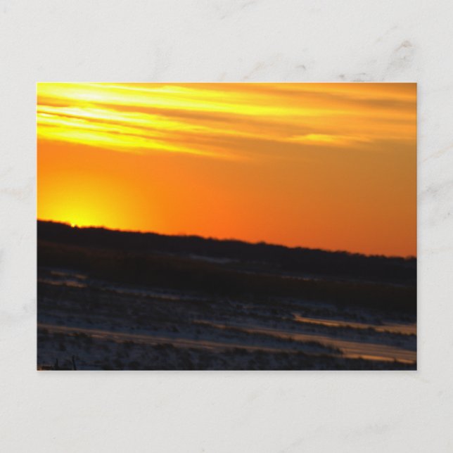Solnedgångsfoto vykort (Framsida)