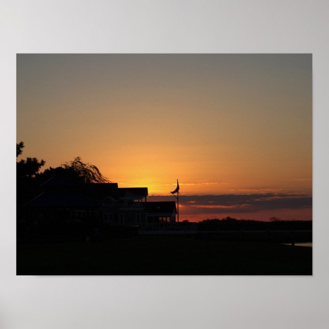 Solnedgångsfotoaffisch Poster (Framsidan)