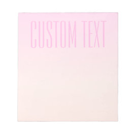 Solnedgångsgradient från rosa till peach med anpas anteckningsblock