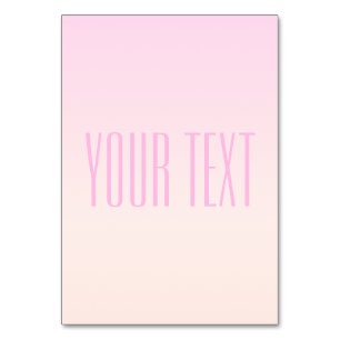 Solnedgångsgradient från rosa till peach med anpas bordsnummer