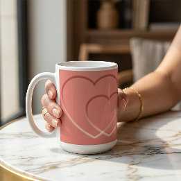 Solnedgångsgradient Hjärtan Anpassad dörrskylt Kaffemugg