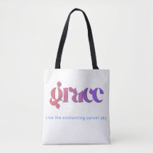 Solnedgångsgradient Typografi Toteväska