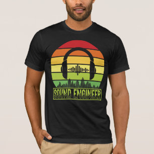 Solnedgångshalvnivåer i Ljud ingenjör T Shirt