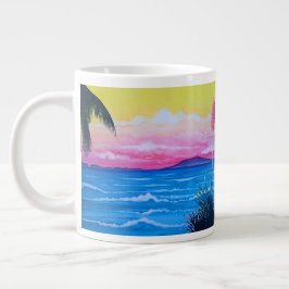 Solnedgångshav jumbo mugg