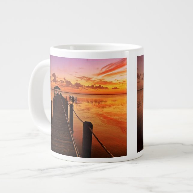 Solnedgångshimmel Jumbo Mugg (Framsida vänster)