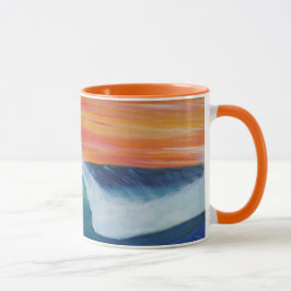 Solnedgångshimmel Orange mugg
