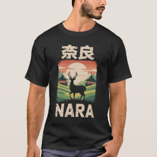 Solnedgångshjortar i Nara T Shirt