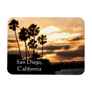SolnedgångSilhouette i San Diego Magnet