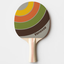 Solnedgångsklover cirkelrand med namn pingisracket