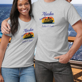Solnedgångskryssning Alaska Personlig T-Shirt