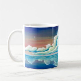 Solnedgångsmuggmålning Kaffemugg