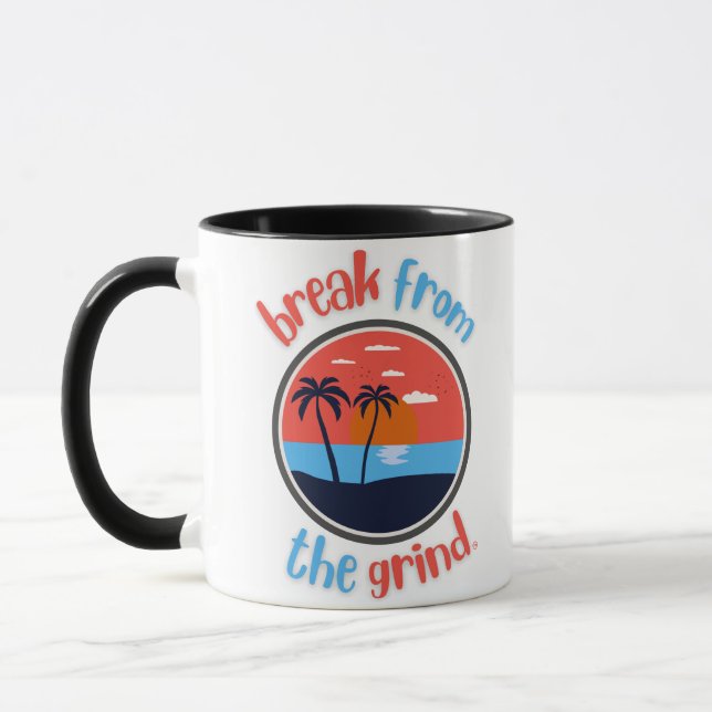 Solnedgångspalm Kaffe Mugg (Vänster)