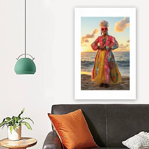 Solnedgångsporträtt Poster