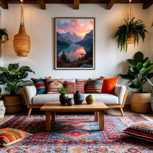 Solnedgångsreflektioner Canvastryck (Skapare uppladdad)