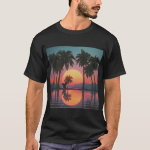 Solnedgångsreflektioner med ekorre t shirt
