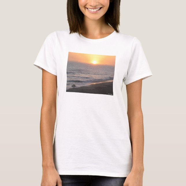 Solnedgångssörfare T Shirt (Framsida)