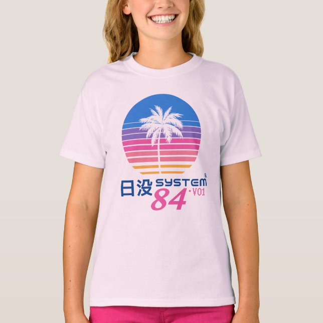 Solnedgångssystem 84 V01 T Shirt (Framsida)
