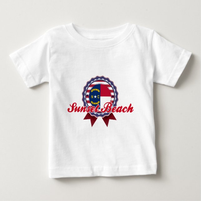Solnedgångstrand, NC T Shirt (Framsida)