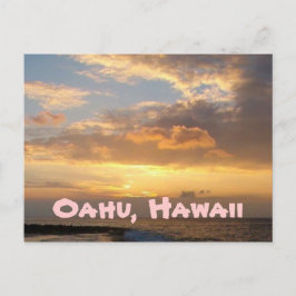 Solnedgångstrand, Oahu Vykort