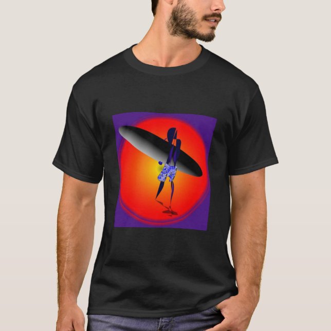 Solnedgångstrandlilor T Shirt (Framsida)
