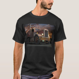 "SolnedgångT-tröja för 55 Peterbilt Tee Shirt