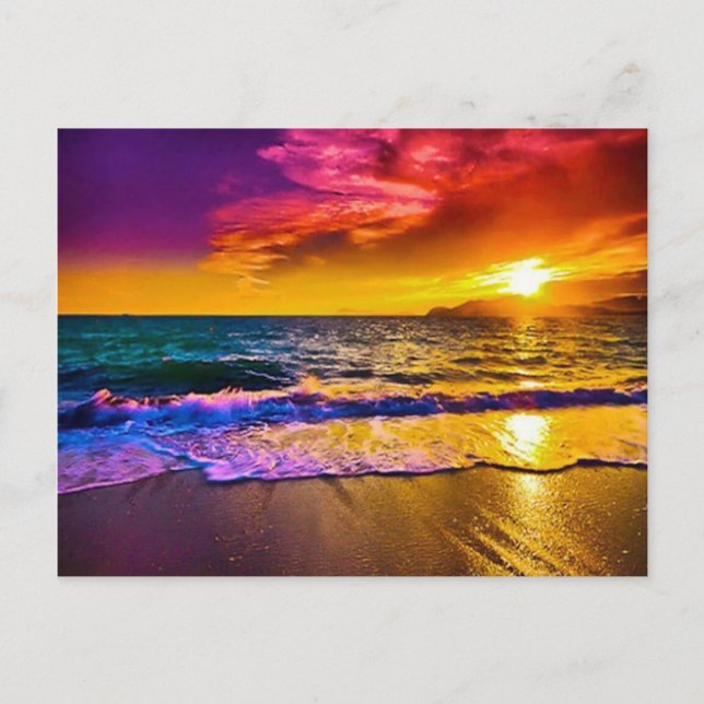 Solnedgångvykort Vykort (Framsida)