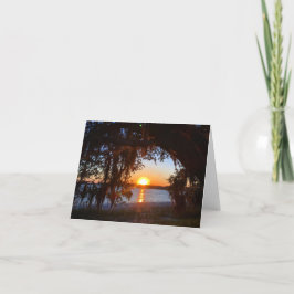 Solnedsättande notecard kort