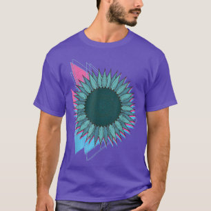 SolnedströmsfenBlommar Synthwave Blommigt Vaporwav T Shirt