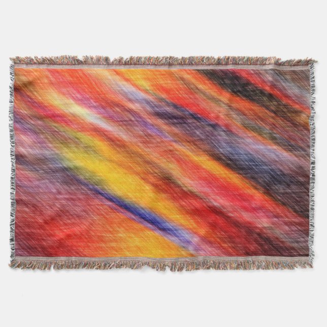 Solnedtonad Färg Thrid Blanket Filt (Framsidan)