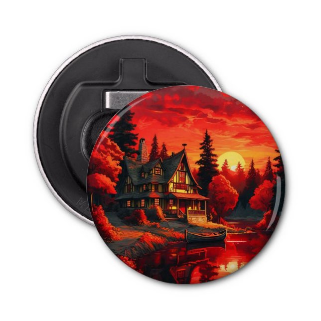 Solnedtryckning med bomull och Sjö-66633 Flasköppnare (Framsidan)