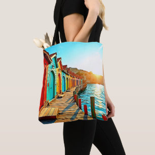 Solnedtryckta bliss: Seaside Hues Tygkasse