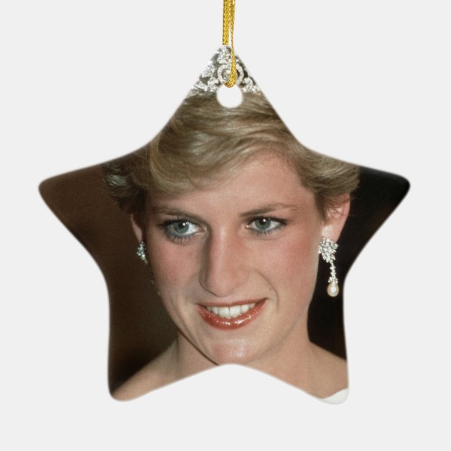 Solning! HRH Princess of Wales Julgransprydnad Keramik (Baksidan)