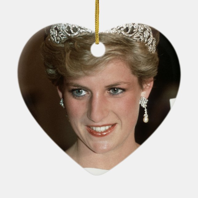 Solning! HRH Princess of Wales Julgransprydnad Keramik (Baksidan)